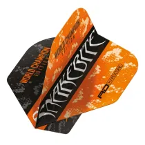 Red Dragon Flights Peter Wright - Yin Yang - Orange & Black RF6965