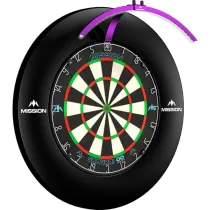 Mission Torus 100 - Travel Light - Beleuchtung für Sisal Dartboard - Purple