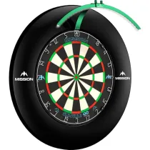Mission Torus 100 - Travel Light - Beleuchtung für Sisal Dartboard - Green