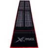 XQMax Darts Dart Mat Finishes - Dartteppich - black-red - 60 x 285 cm