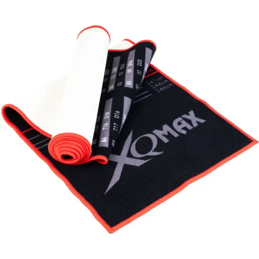 XQMax Darts Dart Mat Finishes - Dartteppich - black-red - 60 x 285 cm