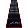 XQMax Darts Dart Mat Finishes - Dartteppich - black-red - 80 x 285 cm