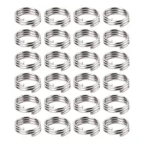 Bullet Spring O-Rings - Spannfedern 24 Stück - silver