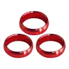 XQMax Darts Aluminium O-Rings - Schaftringe - 3 Stück - red