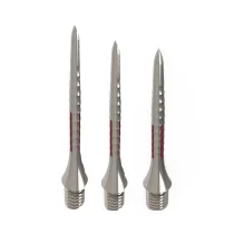 Caliburn Steel Tips Metallspitzen - Bamboo - Silver & Red - 32 mm