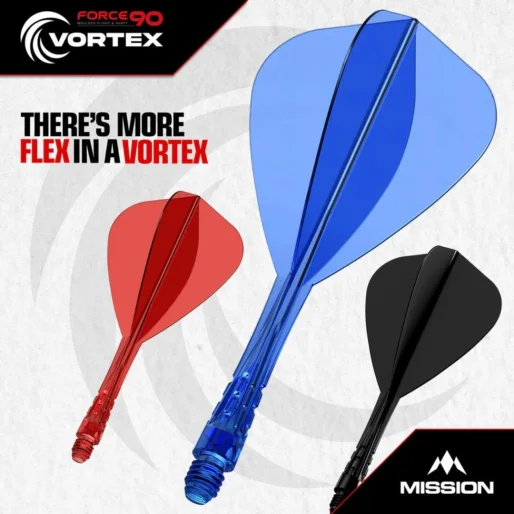 Mission Flights Force 90 Vortex - Kite - Short - Clear Red F5038