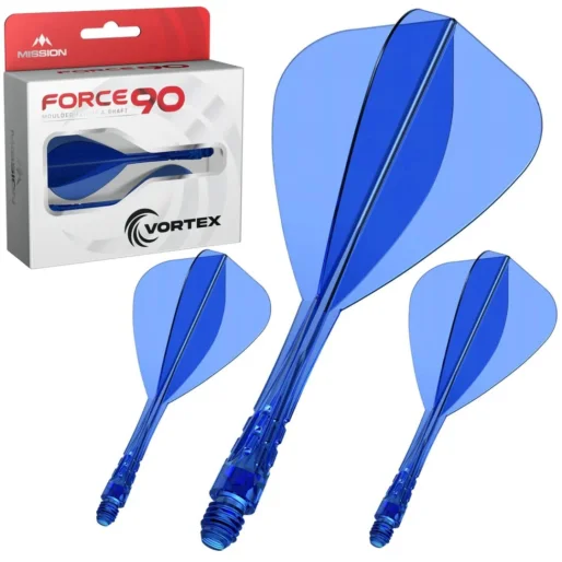 Mission Flights Force 90 Vortex - Kite - Medium - Clear Blue F5037