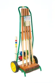 Lucio Londero Krocket Professional 10204/E - für 4 Spieler - Metallwagen