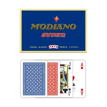 Modiano Poker Ramino Super Fiori - 4 Jumbo Index - Profi Plastikkarten
