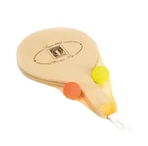 Lucio Londero Beachball Rackets aus Holz - klein