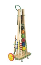 Lucio Londero Krocket 9206 - für 6 Spieler - Metallwagen