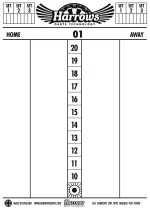 Harrows Scoreboard Tafel 47,5 x 34 cm