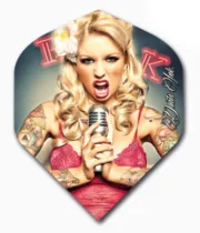 Designa Flights Darts Ink - Microphone Girl F2487