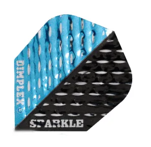 Harrows Flights Dimplex Sparkle Black and Blue F2498