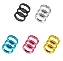 Harrows Supergrip - Schaftringe - 3 Stück - pink