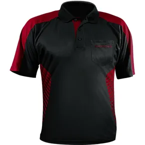 Harrows Shirt Vivid - Black & Deep Red - 4XL