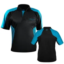 Harrows Shirt Vivid - Black & Aqua Blue - XXL