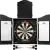 Mission Home Darts Centre - Kabinett mit Dartboard und Darts - Plain Black