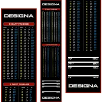 Designa Dart Mat Checkout - Dartteppich - Red