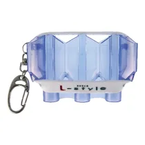 L Style Flights-Etui Krystal Flight Case - clear blue