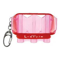 L Style Flights-Etui Krystal Flight Case - clear pink